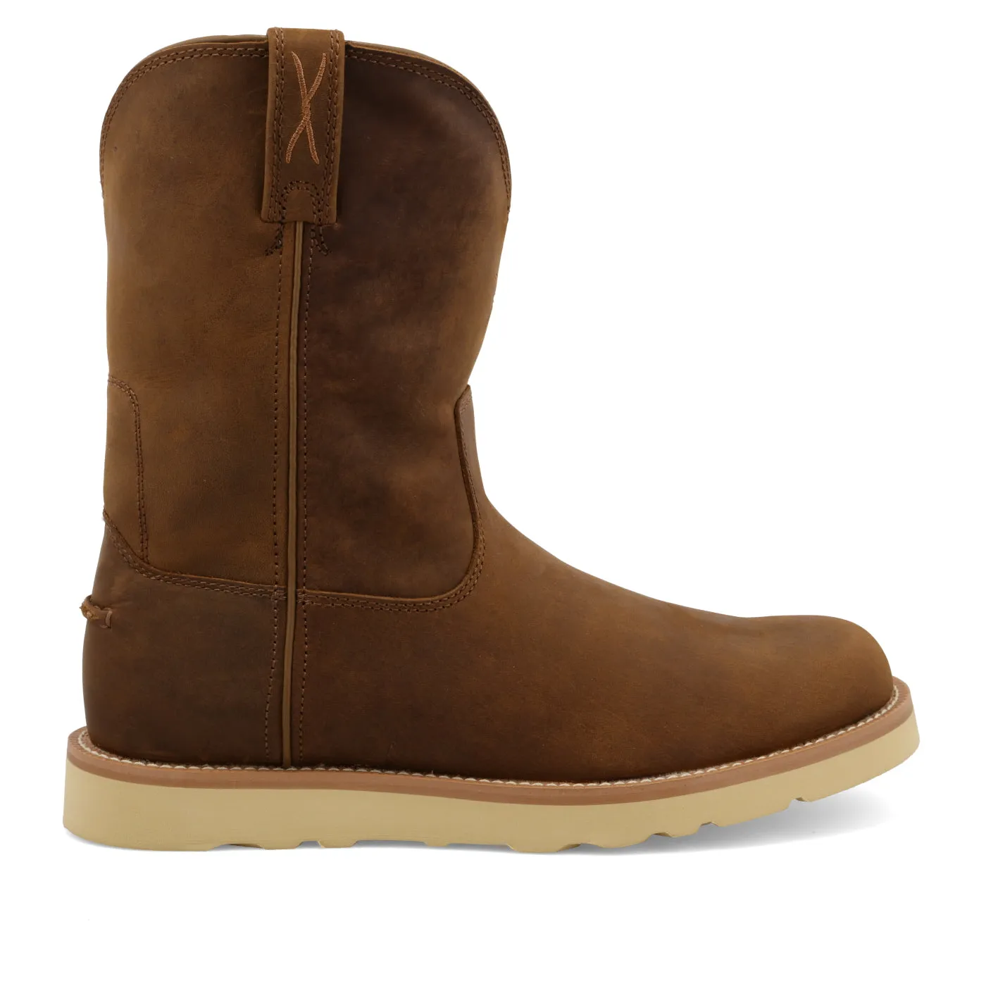 10" Work Pull On Wedge Sole Boot | MCB0001