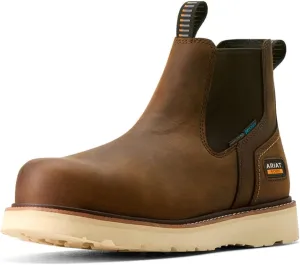 Ariat Mens Rebar 6 Inch Waterproof Composite Toe Work/Duty - Brown