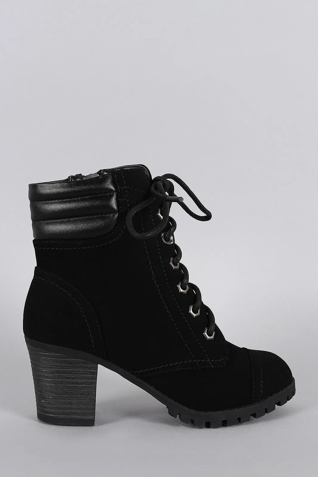 Bamboo Lace Up Work Bootie
