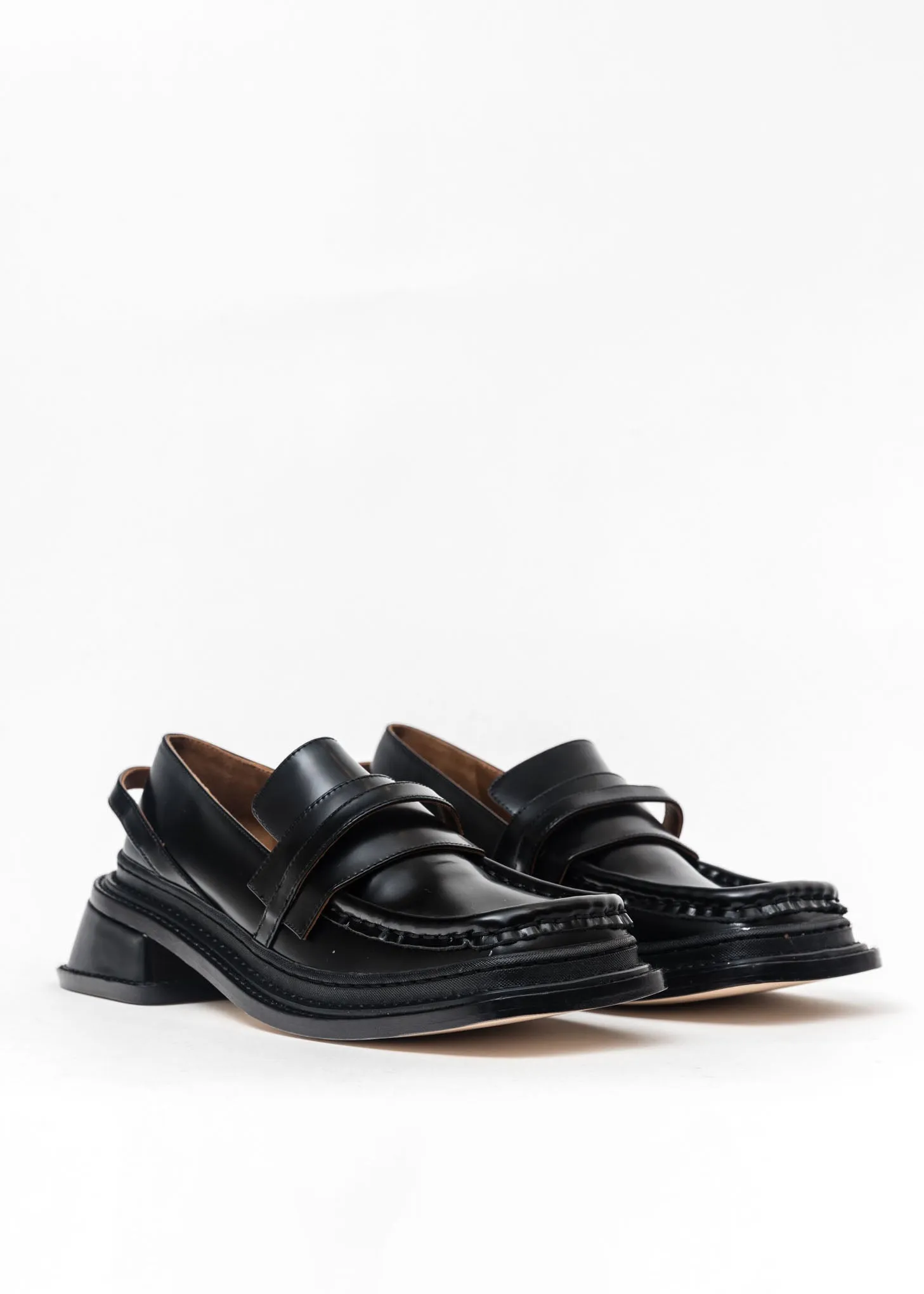 Black Platform Loafers