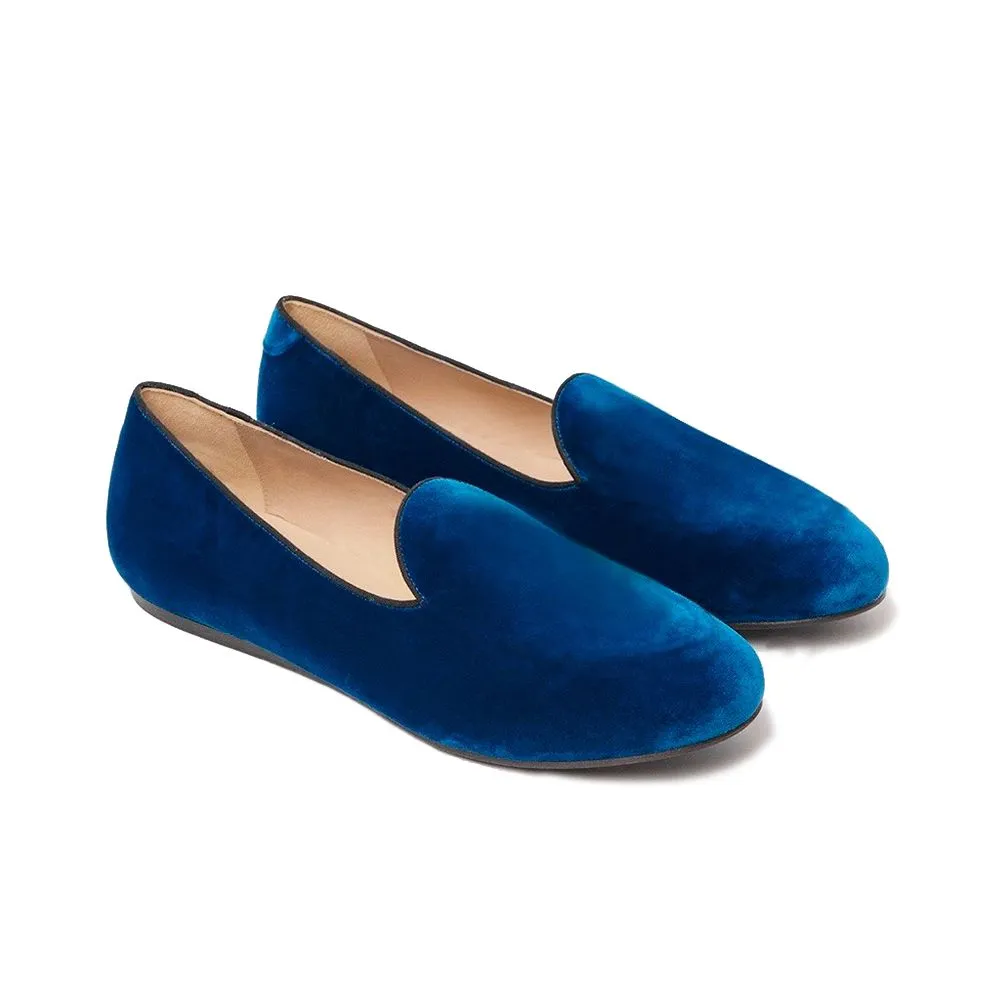Blue Velvet Unisex Loafer