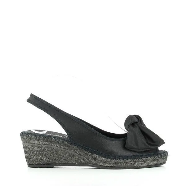 Calzanor 224 Black Rainbow Slingback Espadrilles