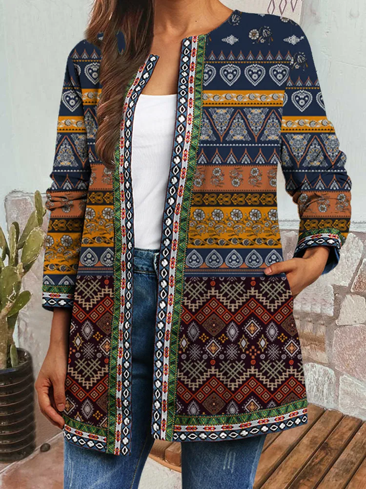 Daisy I Retro Style Printed Cardigan