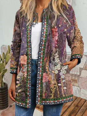 Daisy I Retro Style Printed Cardigan