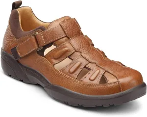 Dr. Comfort Fisherman Men's Therapeutic Diabetic Extra Depth Sandal: Chestnut 9.5 X-Wide (3E/4E)