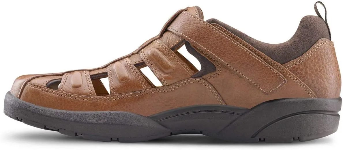 Dr. Comfort Fisherman Men's Therapeutic Diabetic Extra Depth Sandal: Chestnut 9.5 X-Wide (3E/4E)