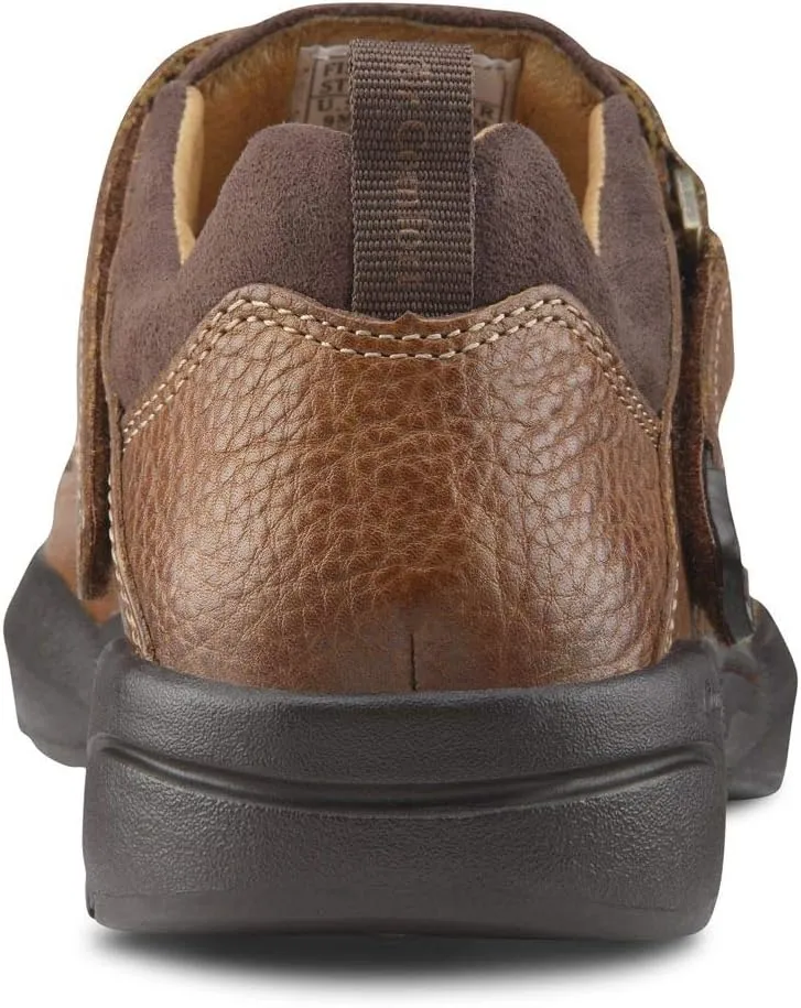 Dr. Comfort Fisherman Men's Therapeutic Diabetic Extra Depth Sandal: Chestnut 9.5 X-Wide (3E/4E)