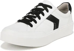 Dr. Scholl's Shoes Womens Madison Lace Sneaker Oxford White/Black Smooth 6.5 M