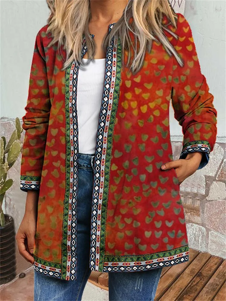 Eleanor I Retro Style Printed Cardigan