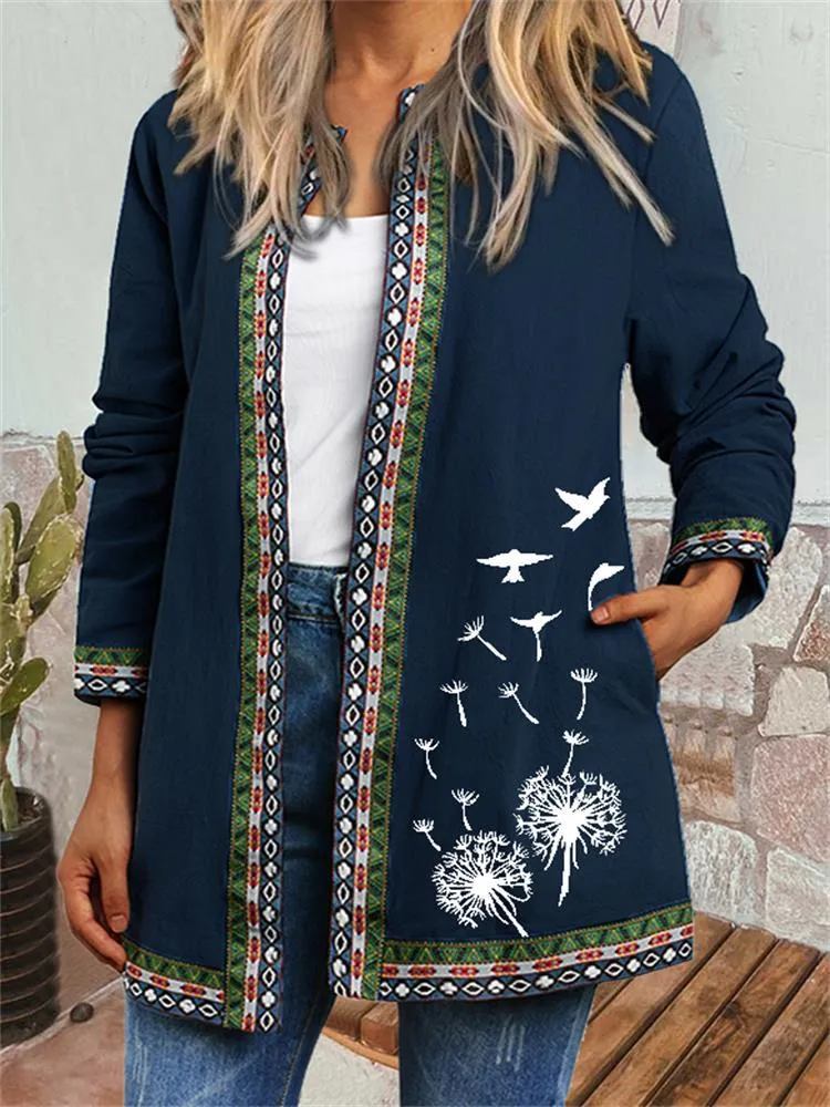 Eleanor I Retro Style Printed Cardigan