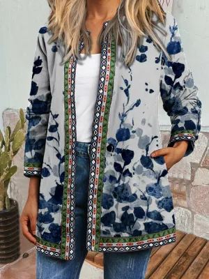Ella I Retro Style Printed Cardigan