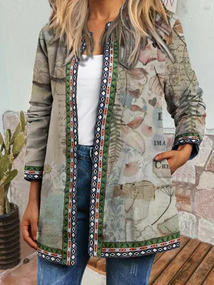 Evie I Retro Style Printed Cardigan