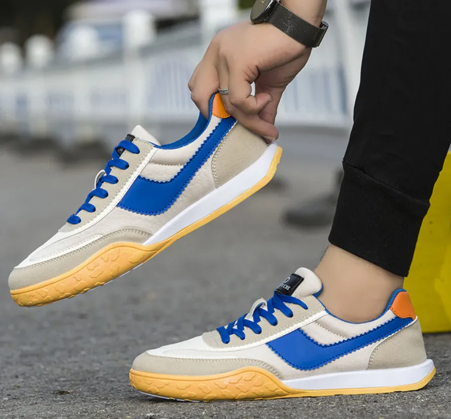Flexible Flat Tennis Sneakers For Men