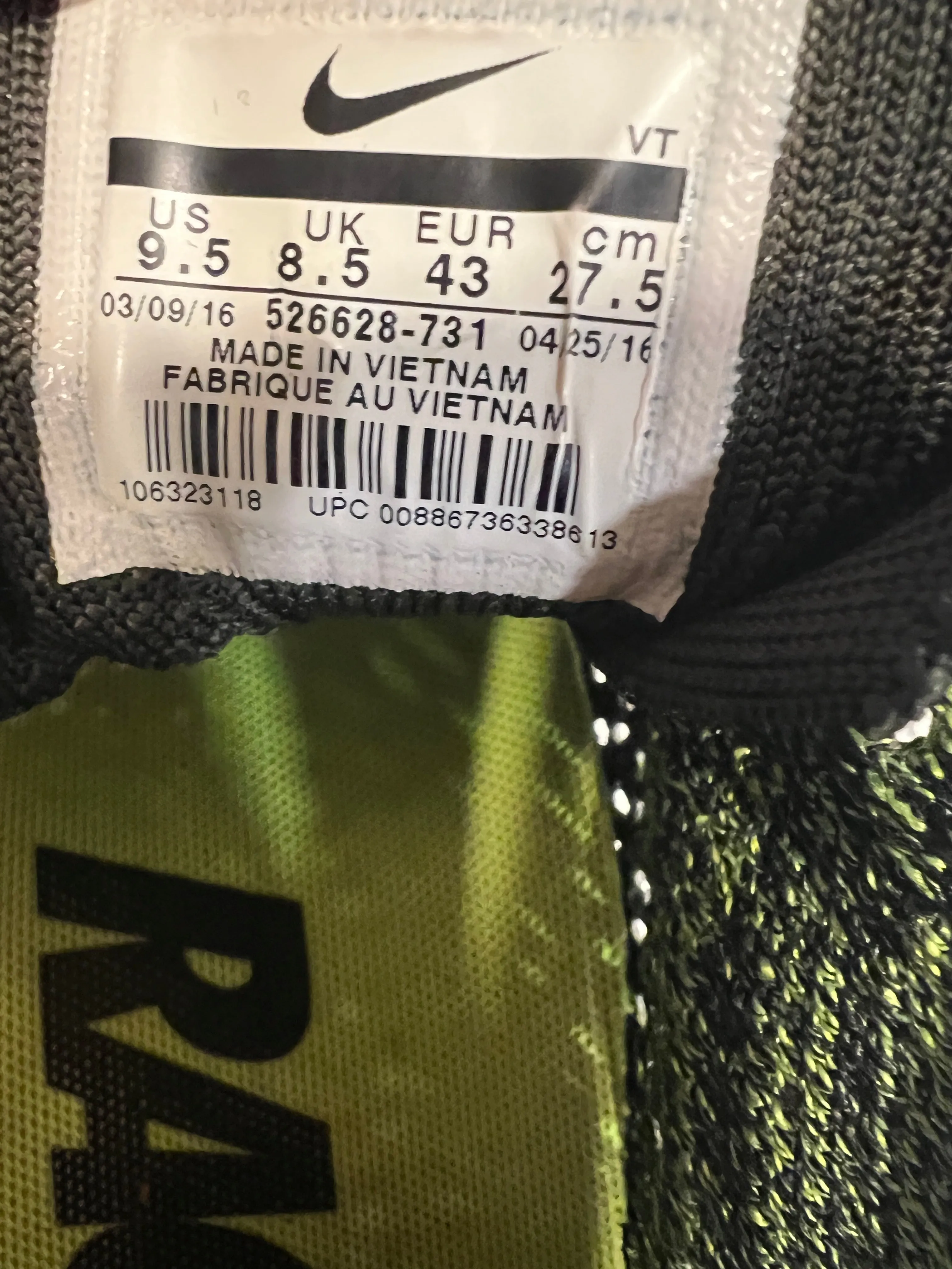 Flyknit Racer Volt Black Sequoia Green 2016