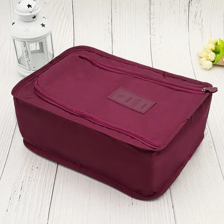 folding solid color small shoe bags.