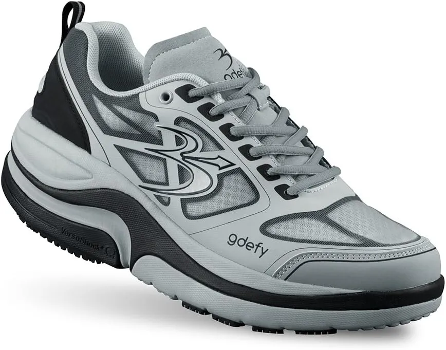 G-DEFY ION Mens Orthopedic Walking Shoe | VersoShock Technology for Pain Associated with Prolonged Standing or Walking | Arch Support | Diabetic Shoes | Wide Shoes | Free Custom Orthotic