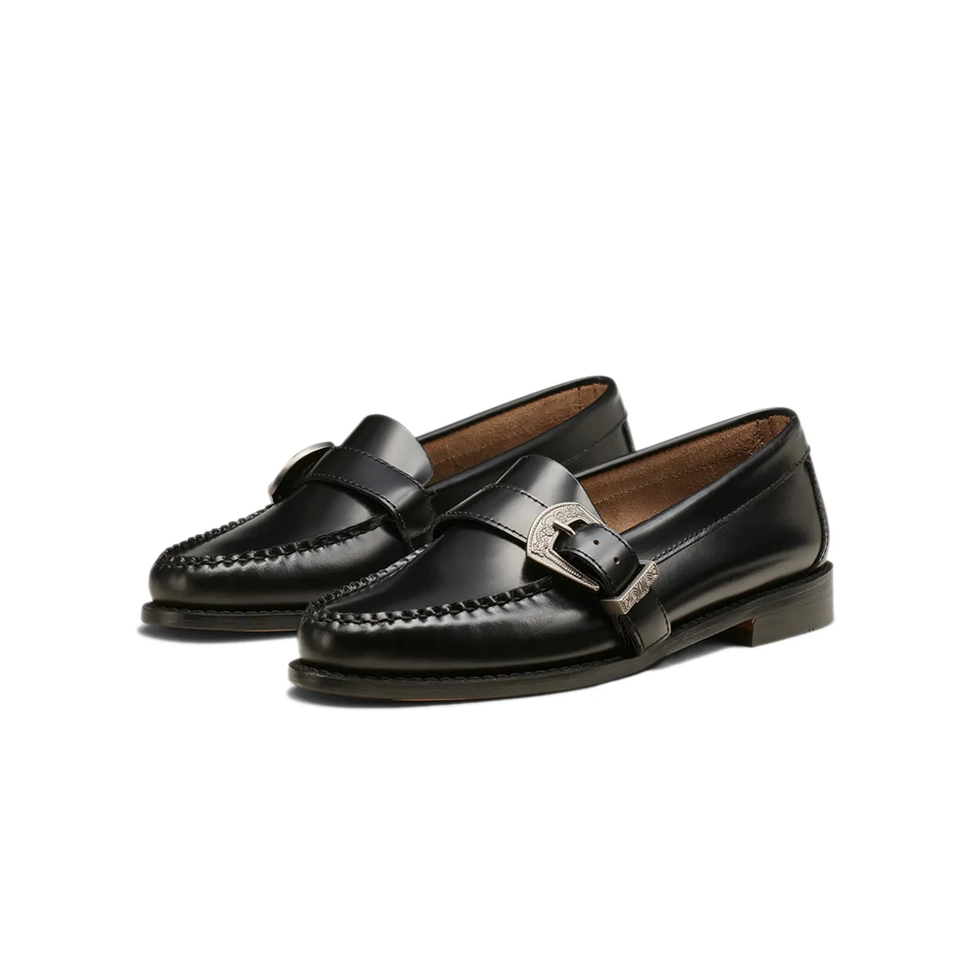 G.H.Bass Womens Marion Buckle Loafers