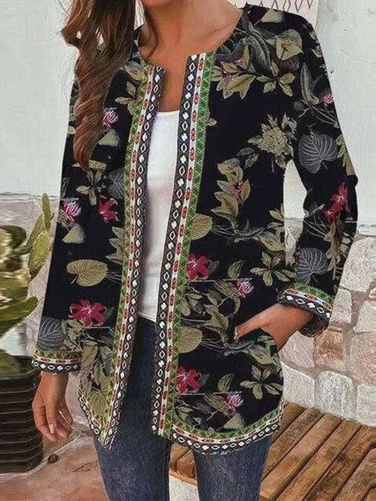 Isabella I Retro Style Printed Cardigan