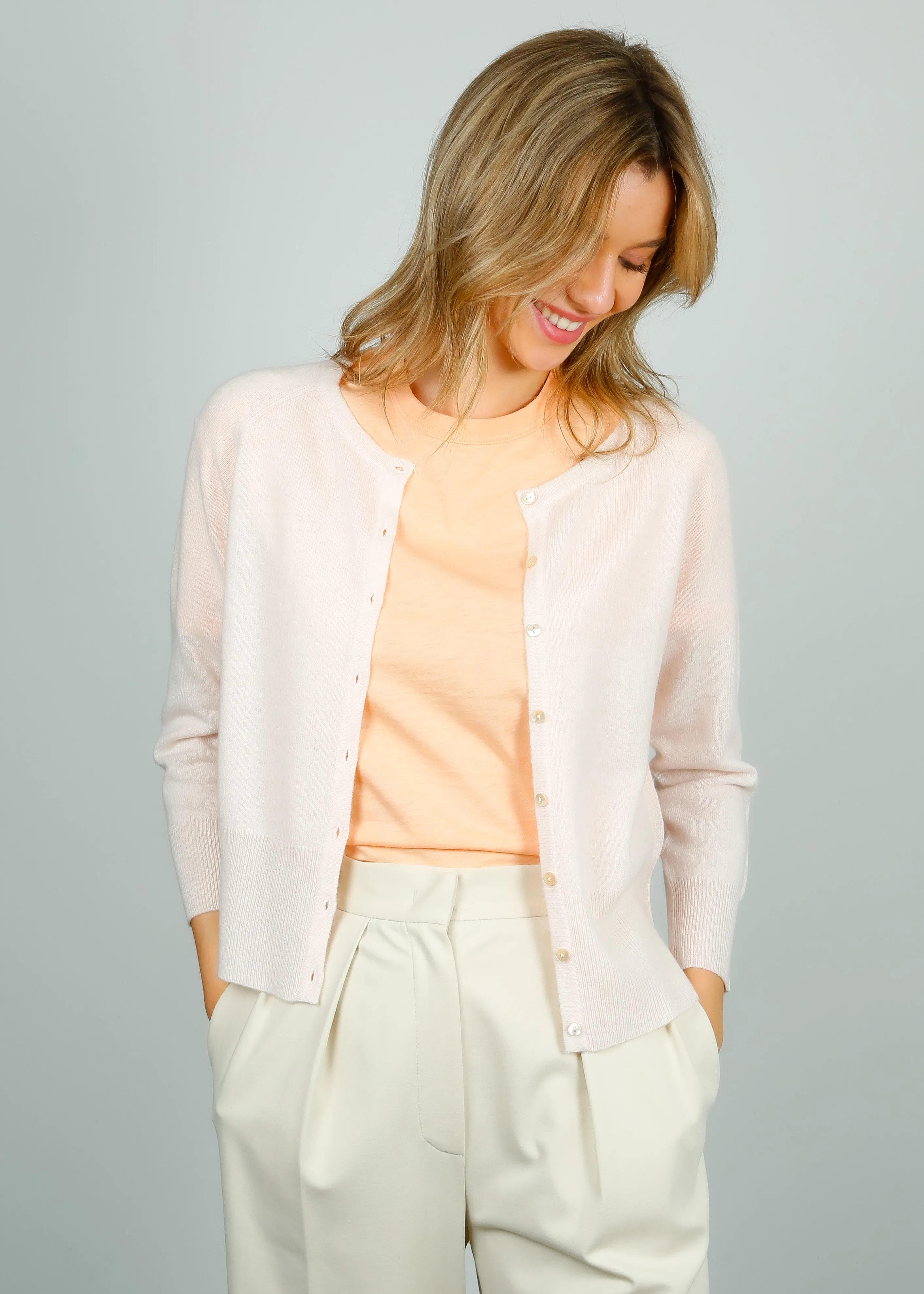 JU Shrunken Cardi in Dawn