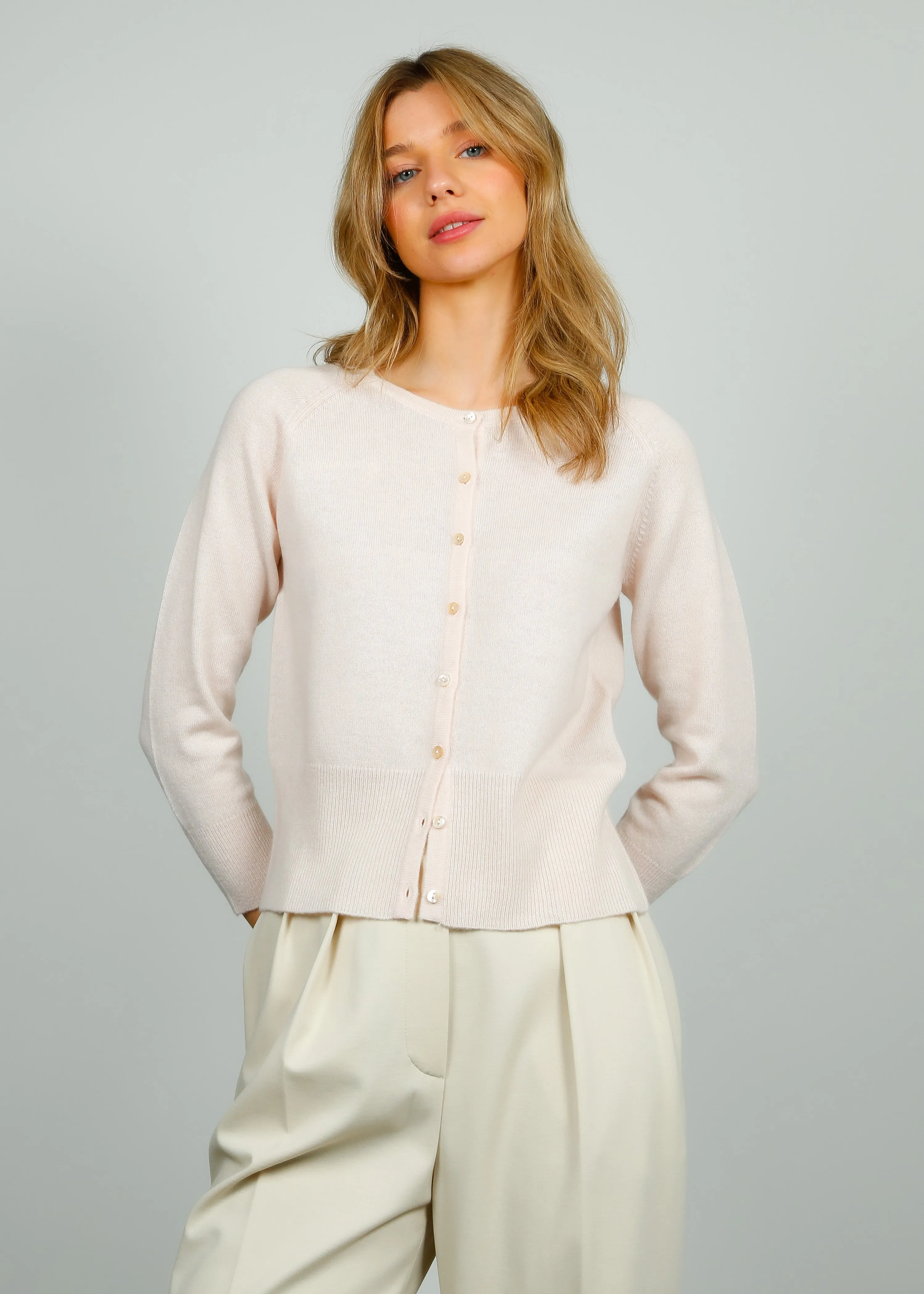 JU Shrunken Cardi in Dawn