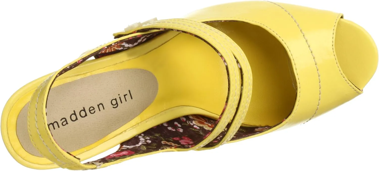 Madden Girl Women's Nemmo Opentoe Mary Jane Slingback