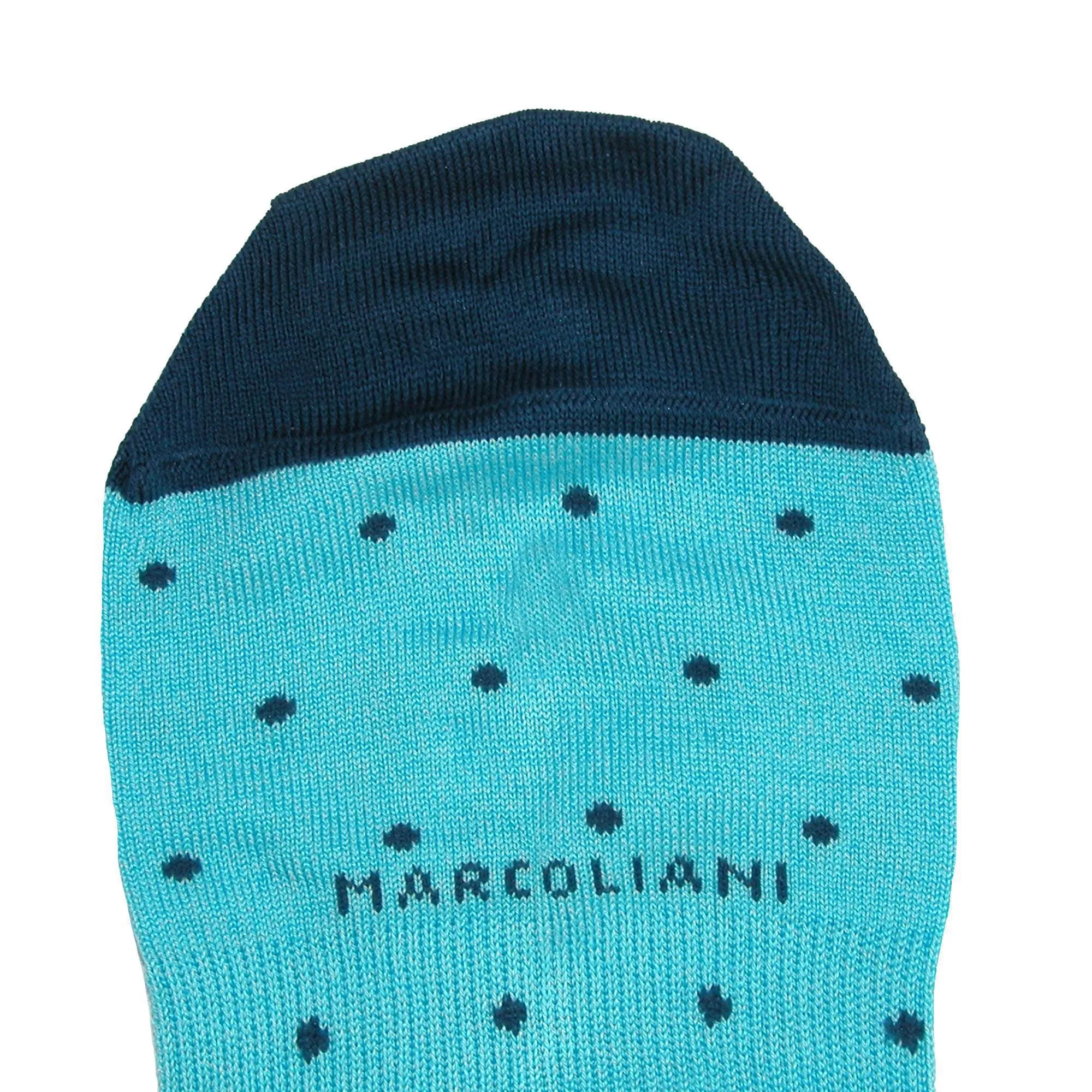 Marcoliani Men's Polka Dot Invisible Touch Liner Sock
