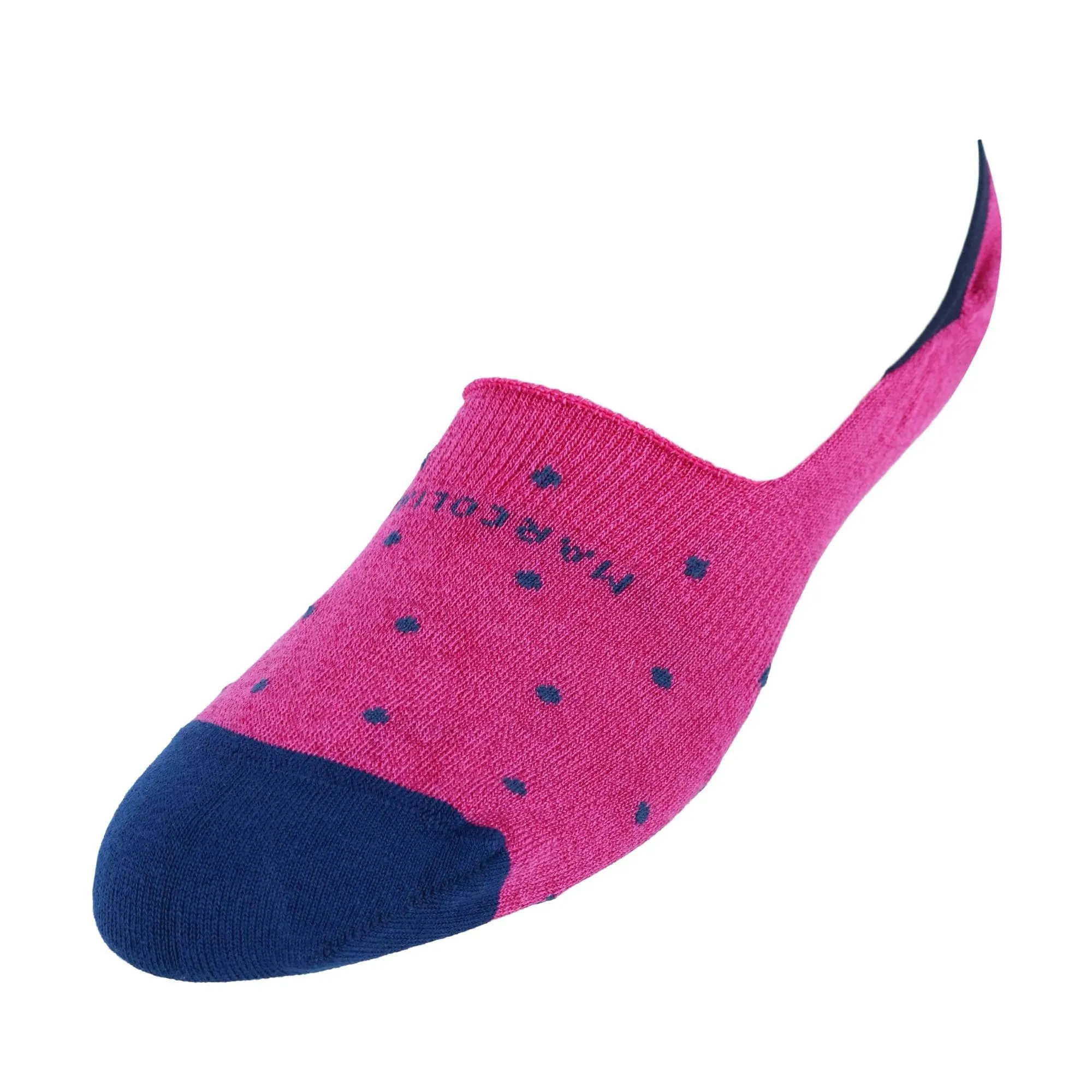 Marcoliani Men's Polka Dot Invisible Touch Liner Sock