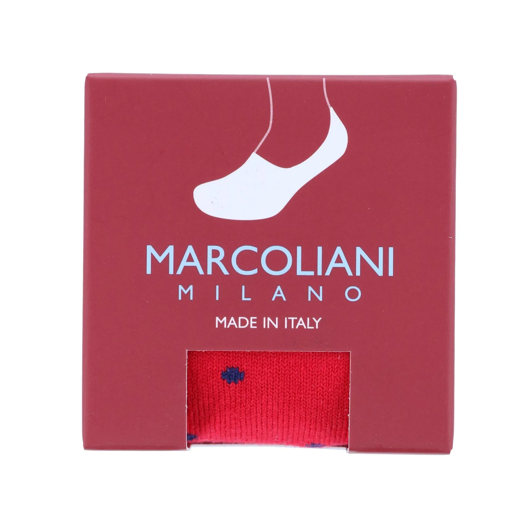 Marcoliani Men's Polka Dot Invisible Touch Liner Sock