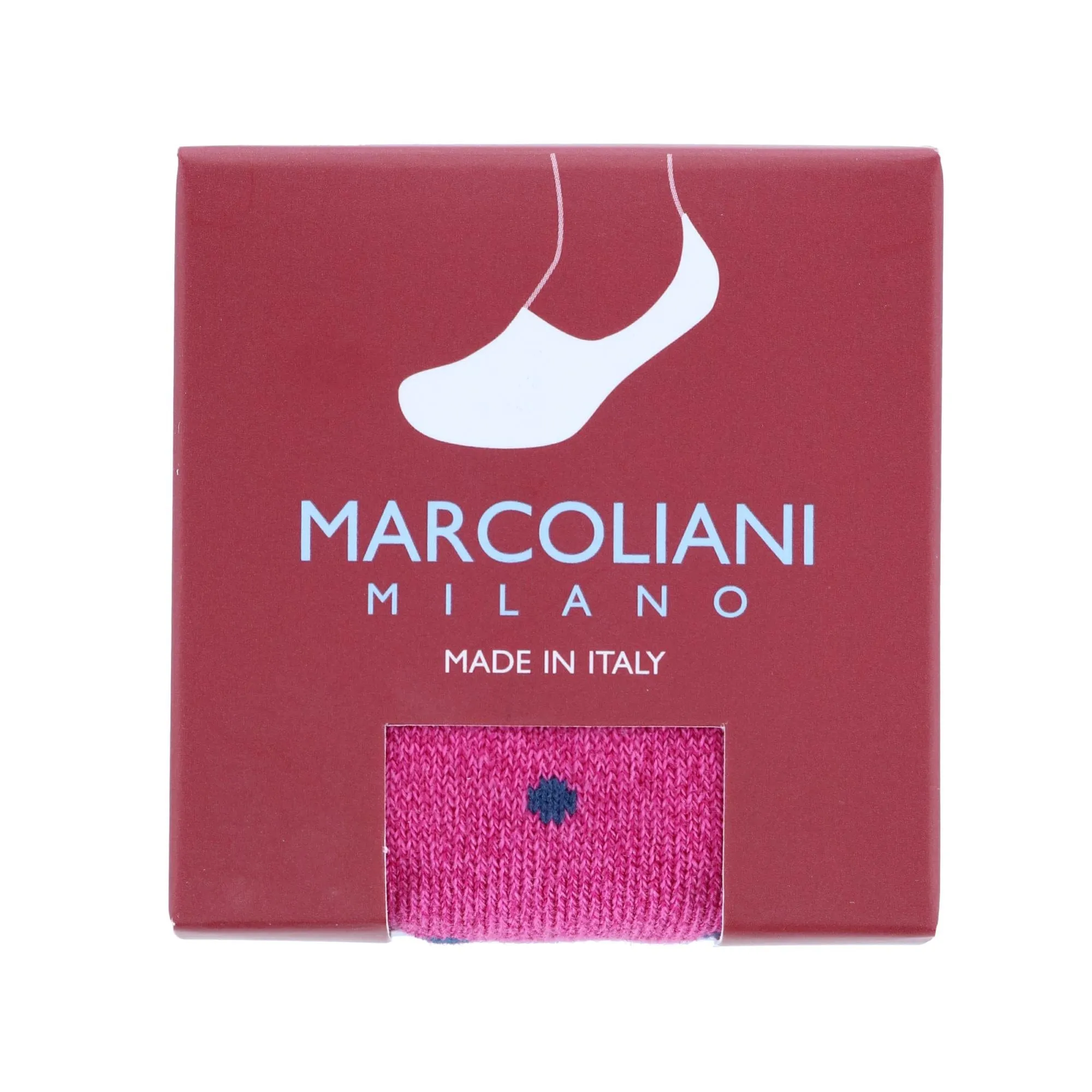 Marcoliani Men's Polka Dot Invisible Touch Liner Sock