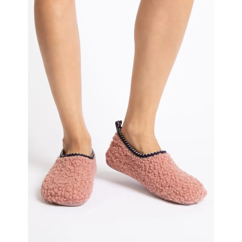 Penelope Chilvers Peaseblossom Fleece Ladies Slipper - Rose