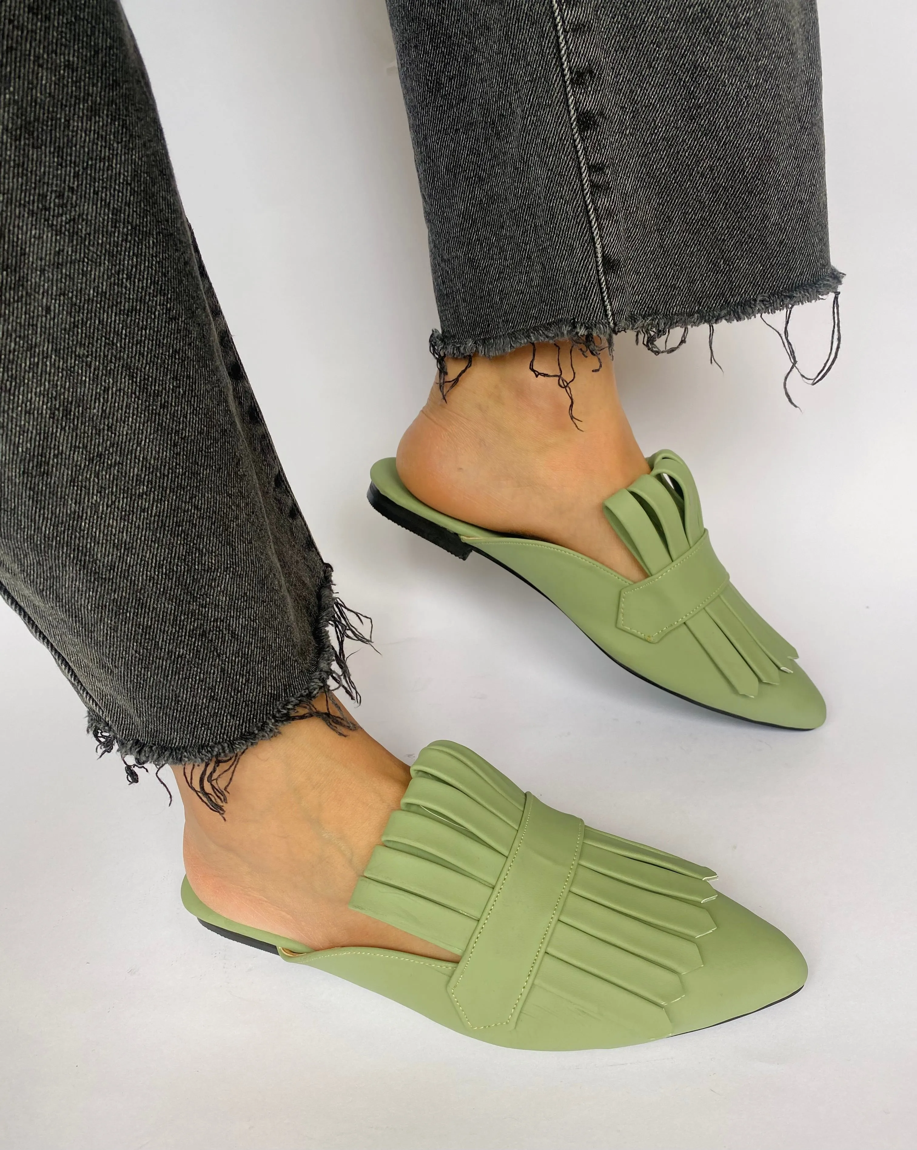 Pistachio Met Gala Mules