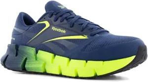 Reebok Men's FloatZig Work Fire and Safety Shoe, Blue and Lime, 10.5 Wide