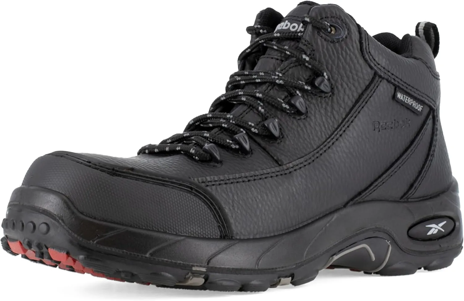 Reebok Work Men's RB4555 Tiahawk Safety Composite Toe Waterproof Sport Work Boot Black