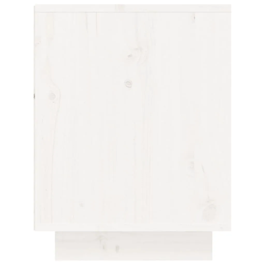 Shoe Cabinet White 60x34x45 cm Solid Wood Pine