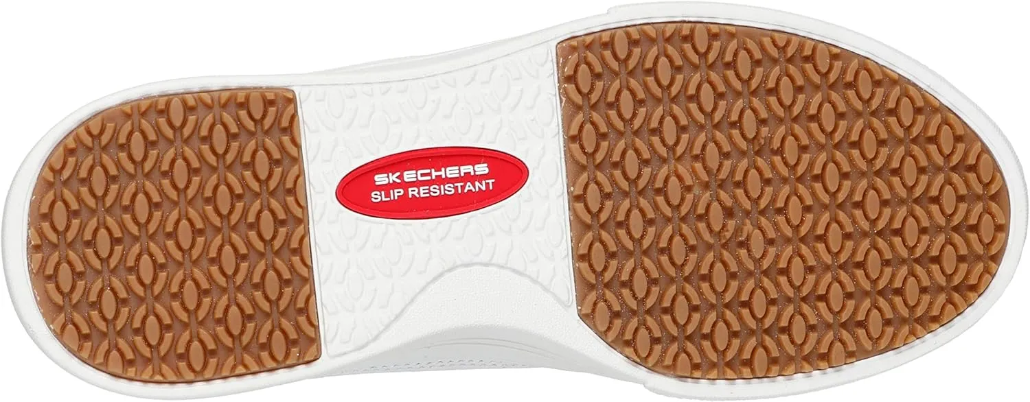 Skechers Women's Arch Fit Arcade Bungee Slip Reistant Health Care Professional Shoe