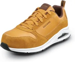 Skechers Work UNO Parker, Men's, Alloy Toe, EH, MaxTrax Slip Resistant, Low Athletic, Work Shoe