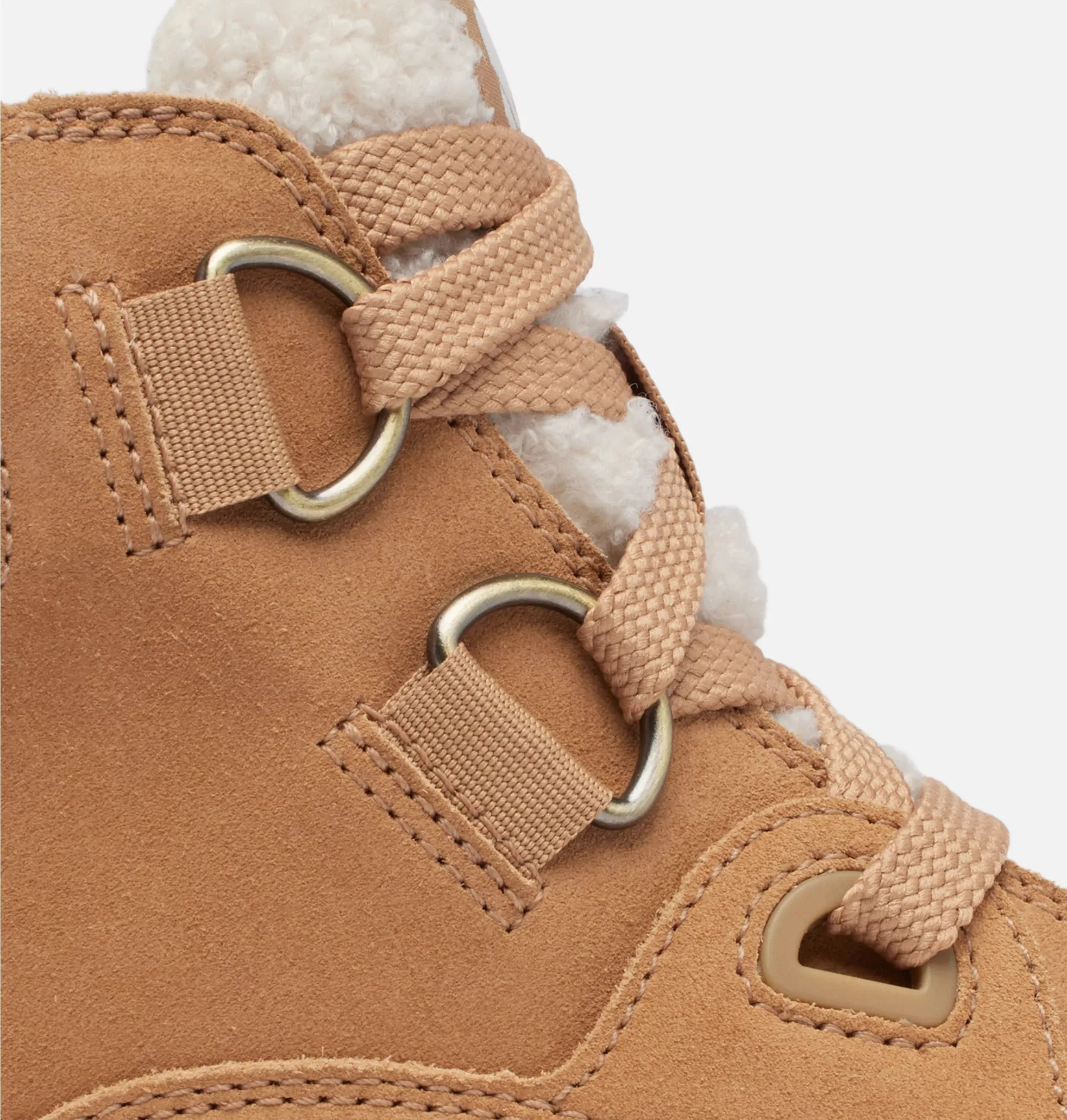 Sorel Women's Sorel Explorer III NW Lace Waterproof Lace-Up Boots-Tawny Buff, Sea Salt