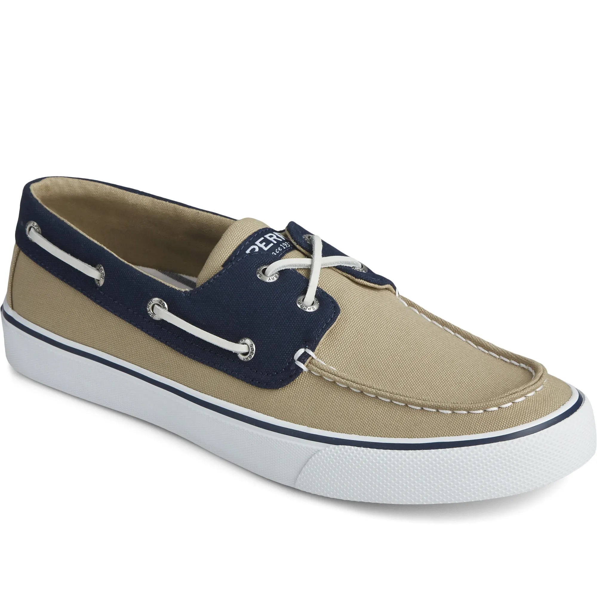 Sperry Men's Bahama II Saturated Sneaker - Khaki/Navy (STS22530)