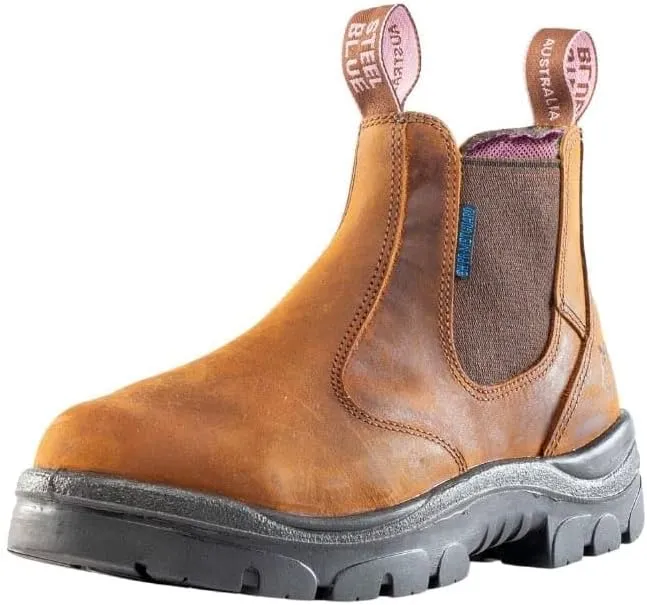 Steel Blue Women's Hobart 6-inch Met/PR Steel Toe Safety Boot, Brown