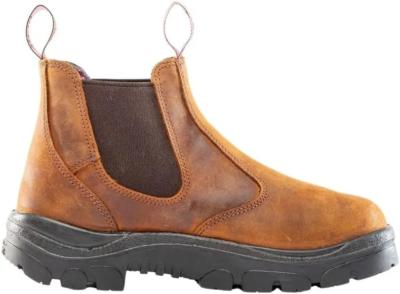 Steel Blue Women's Hobart 6-inch Met/PR Steel Toe Safety Boot, Brown