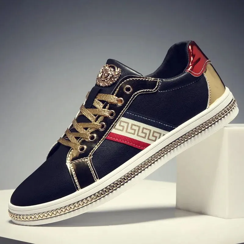 Stylish Versace Print Canvas Shoes Men / Women's Sneakers Fashion Trainers Student Casual Shoes