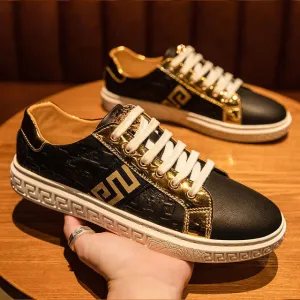 Stylish Versace Print Canvas Shoes Men / Women's Sneakers Fashion Trainers Student Casual Shoes