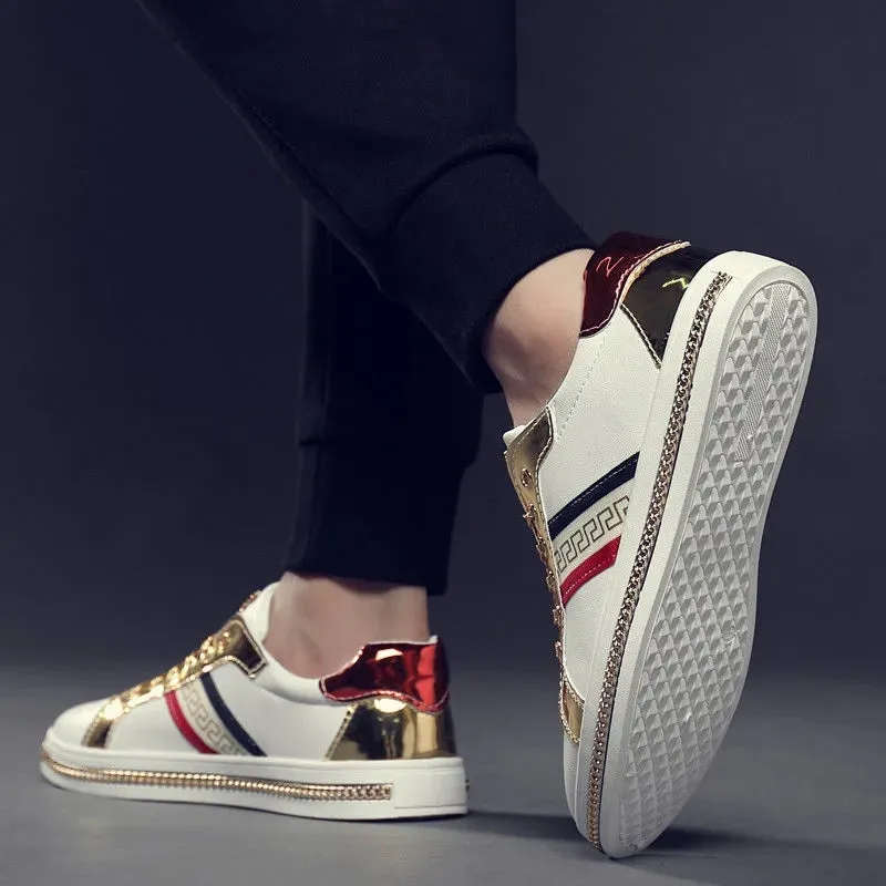 Stylish Versace Print Canvas Shoes Men / Women's Sneakers Fashion Trainers Student Casual Shoes