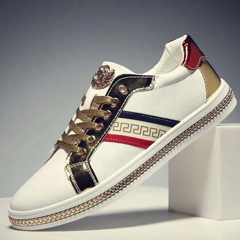 Stylish Versace Print Canvas Shoes Men / Women's Sneakers Fashion Trainers Student Casual Shoes