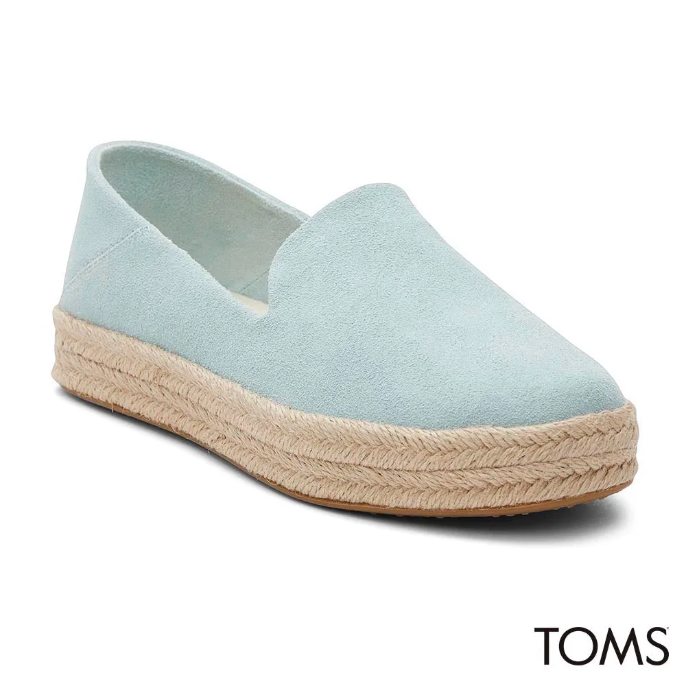 TOMS Women Carolina Light Mint Suede Shoes
