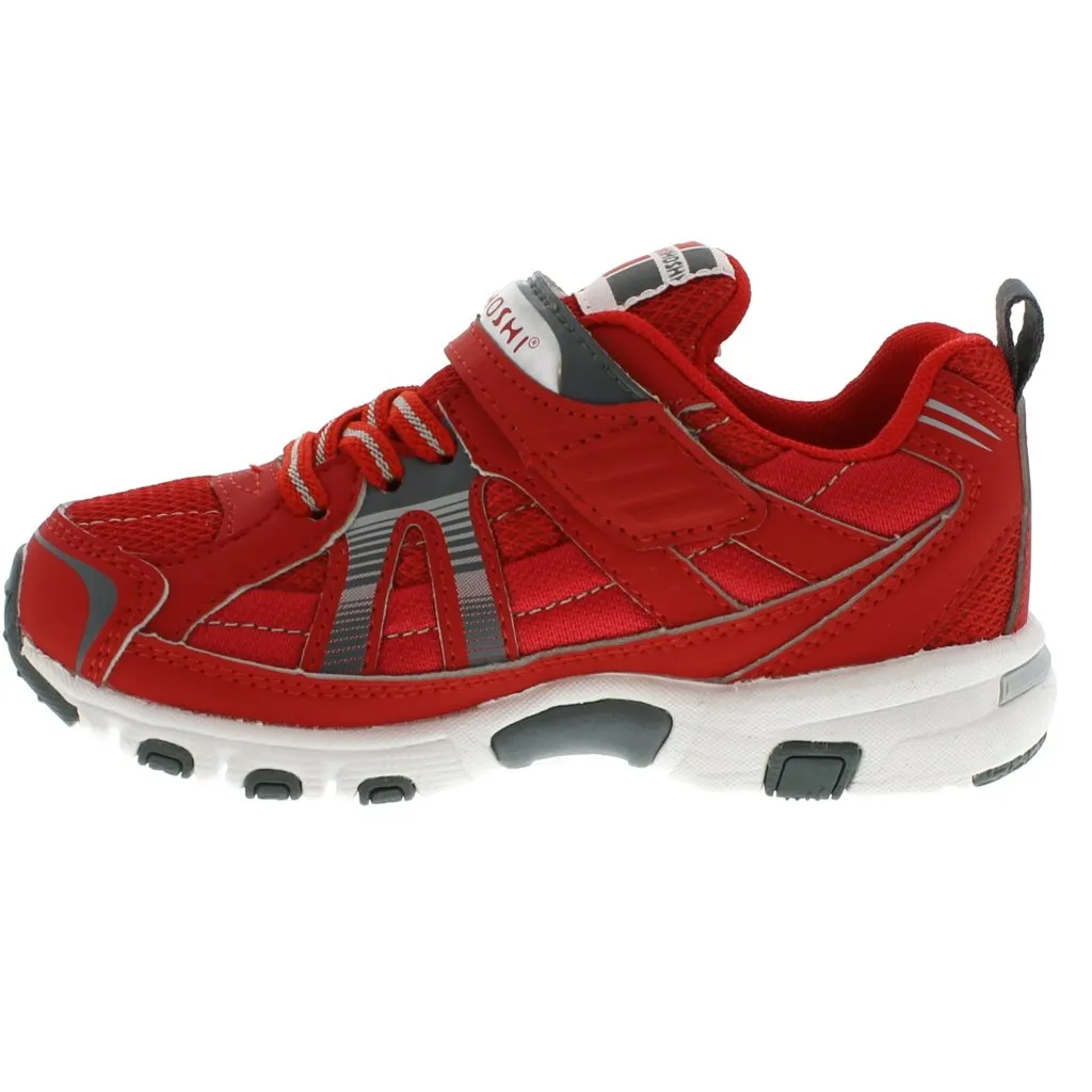 Tsukihoshi Storm | Red/Grey Kids Sneakers