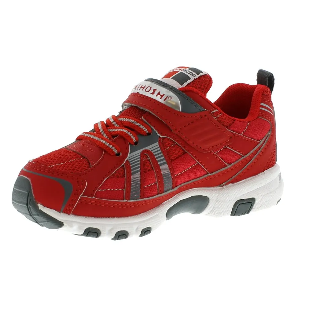 Tsukihoshi Storm | Red/Grey Kids Sneakers
