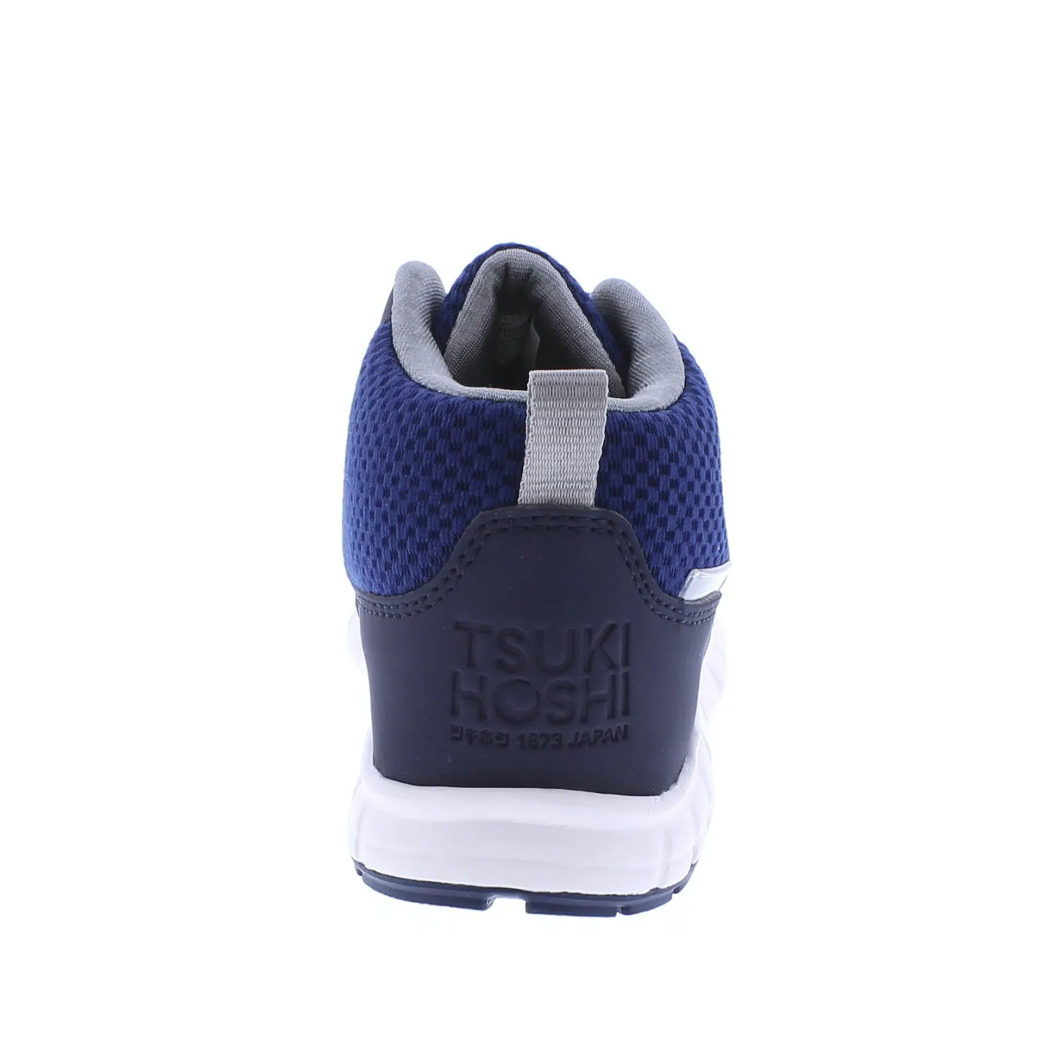 Tsukihoshi Tokyo | Navy/Gray Waterproof Kids High Top Sneakers