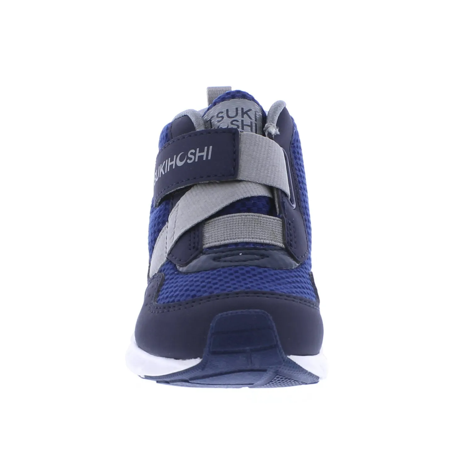 Tsukihoshi Tokyo | Navy/Gray Waterproof Kids High Top Sneakers