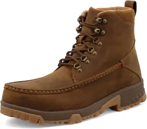 Twisted X Men's 6" Work Boot, Moc Toe Composite Toe with CellStretch